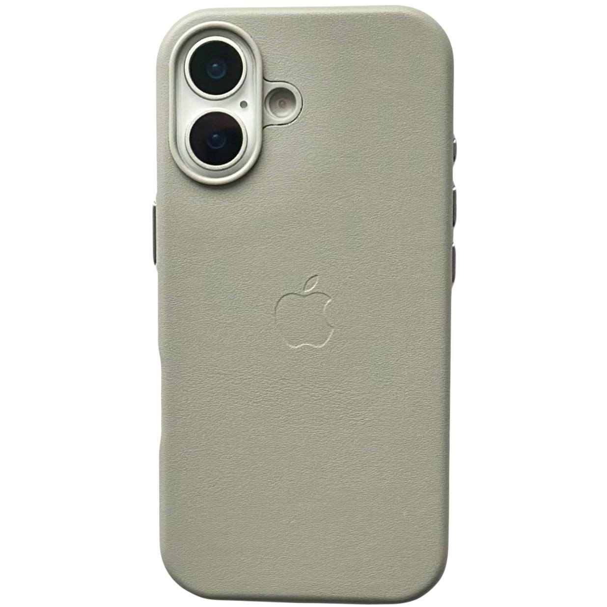 Leather Case (MagSafe) iPhone 17 Light Gray - 1