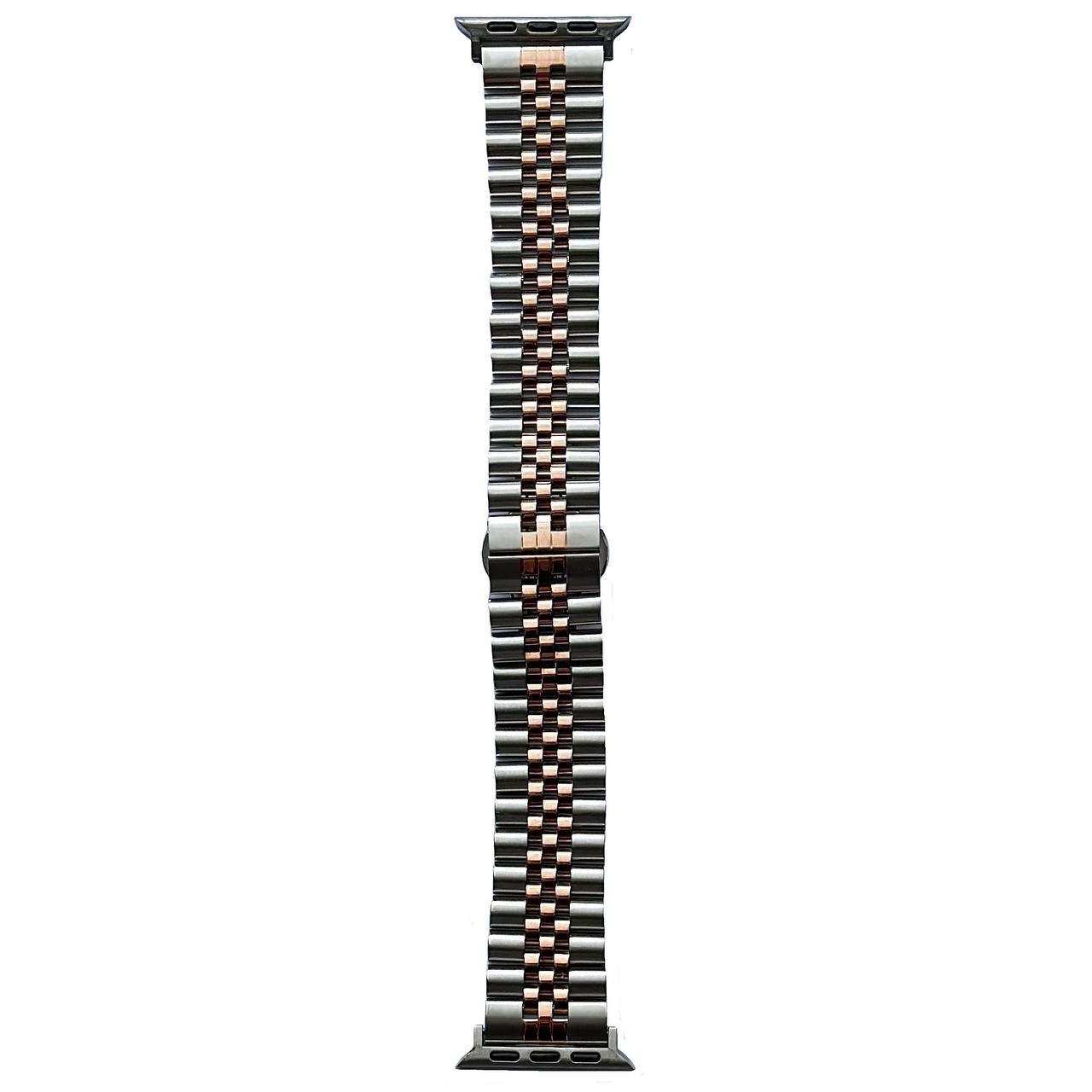 Rolex AW Stainless Steel Band Beads 42/44/45/49 Silver/Rose Gold - 1