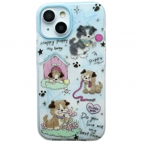 Cute Puppy TPU iPhone 15