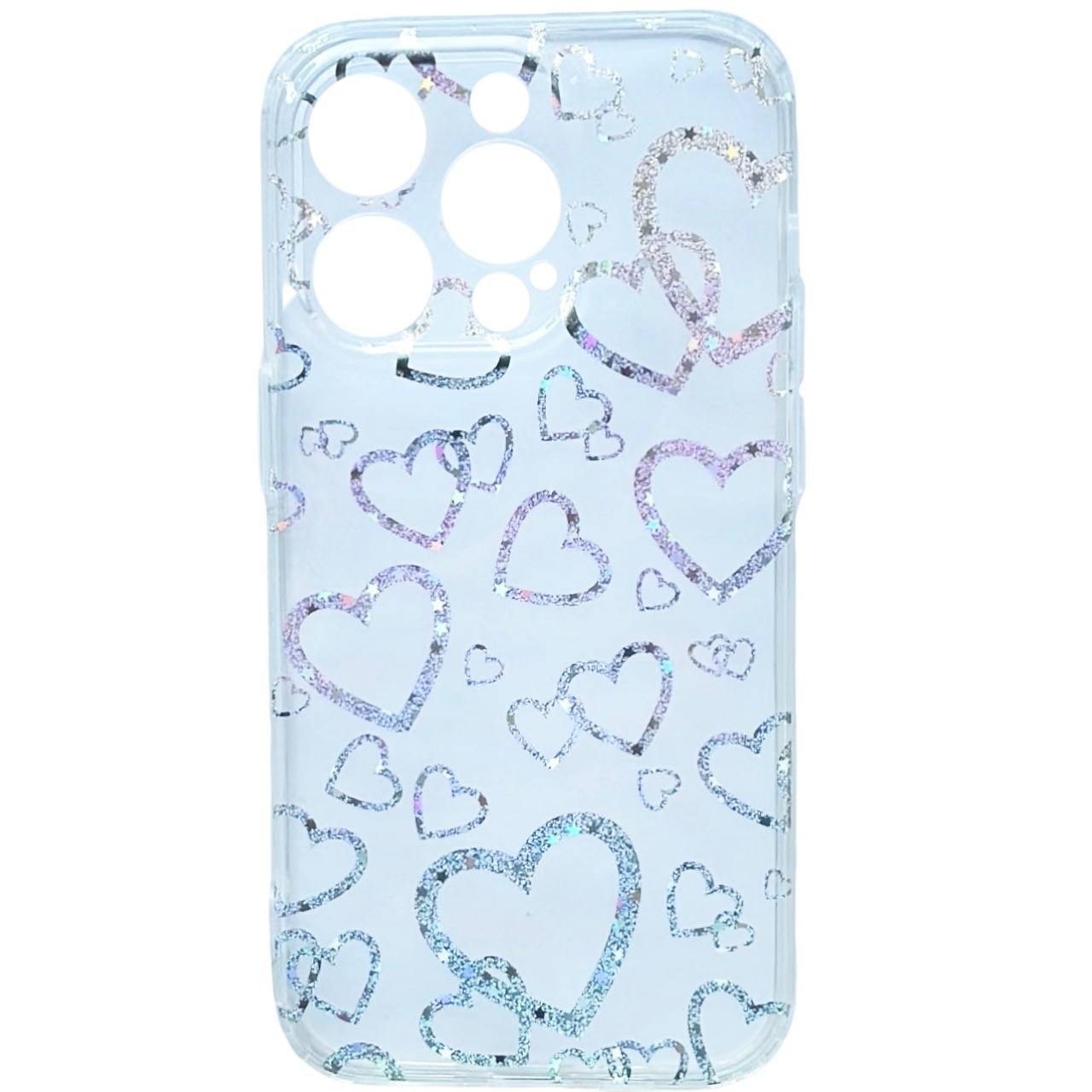 Laser TPU iPhone 12/12 Pro Hearts - 1