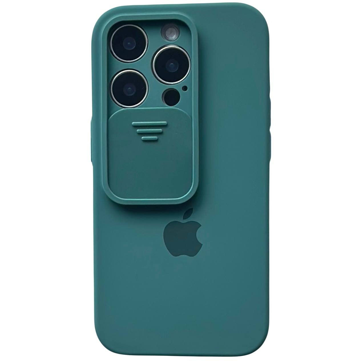 Silicone Case TPU Camera iPhone 14 Pro Pine Green - 1