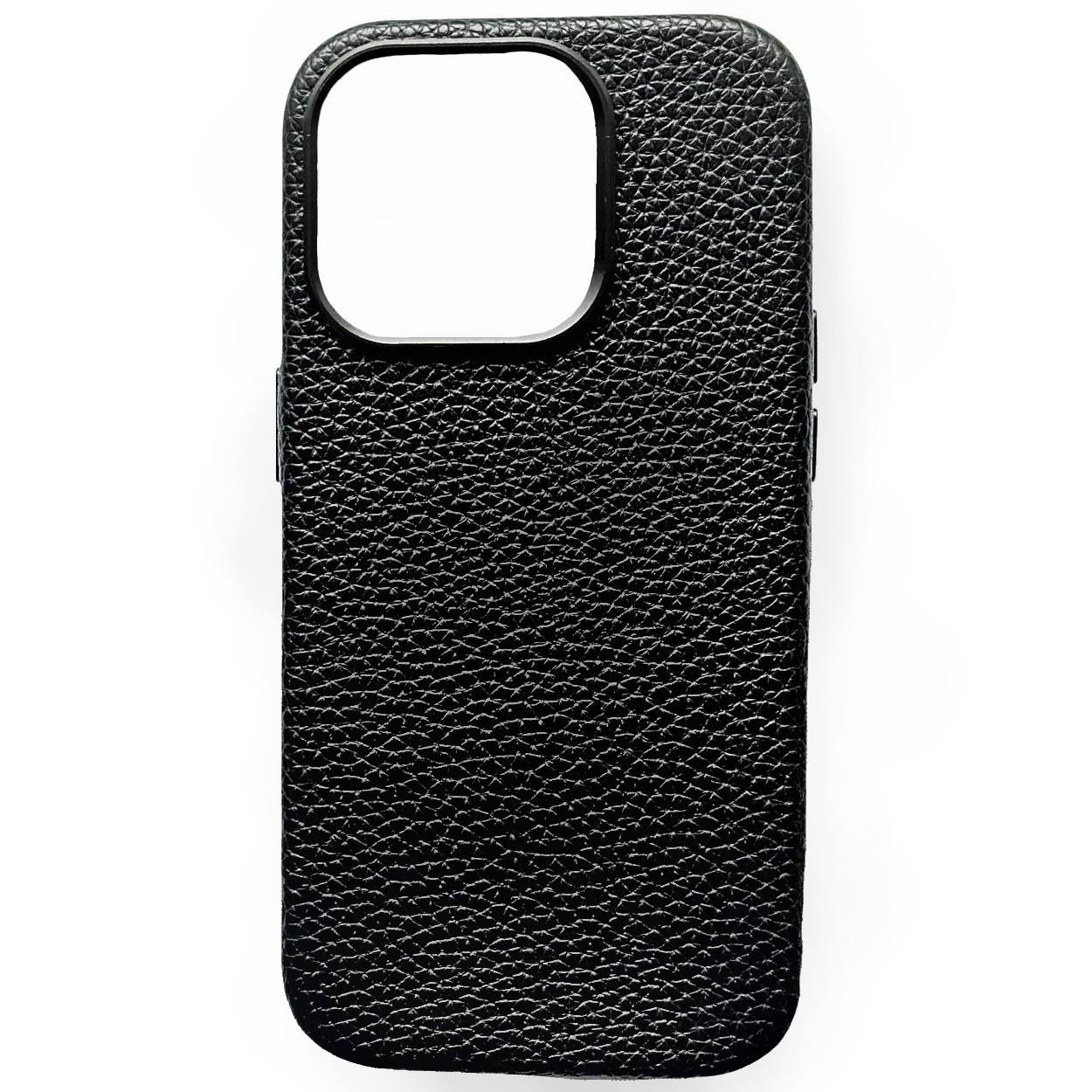 Leather Case Textured Magsafe iPhone 16 Pro Max Black - 3