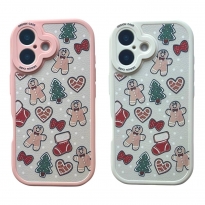 TPU Cute Christmas iPhone 16 White