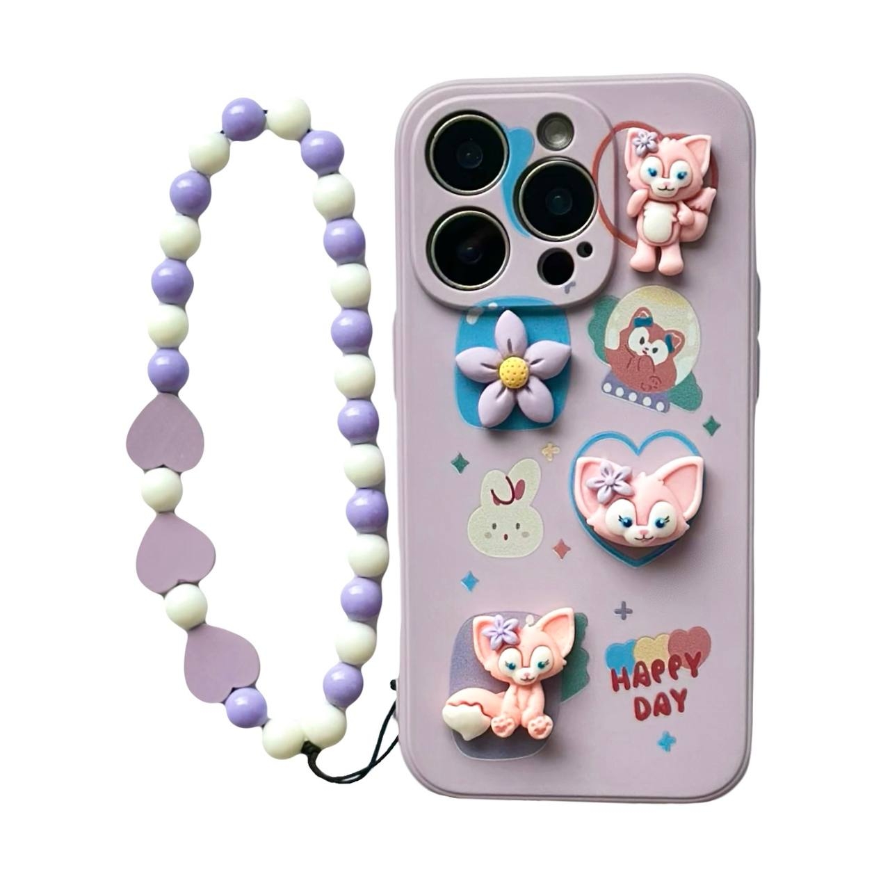 Beads iPhone TPU iPhone 14 Pro Purple - 1