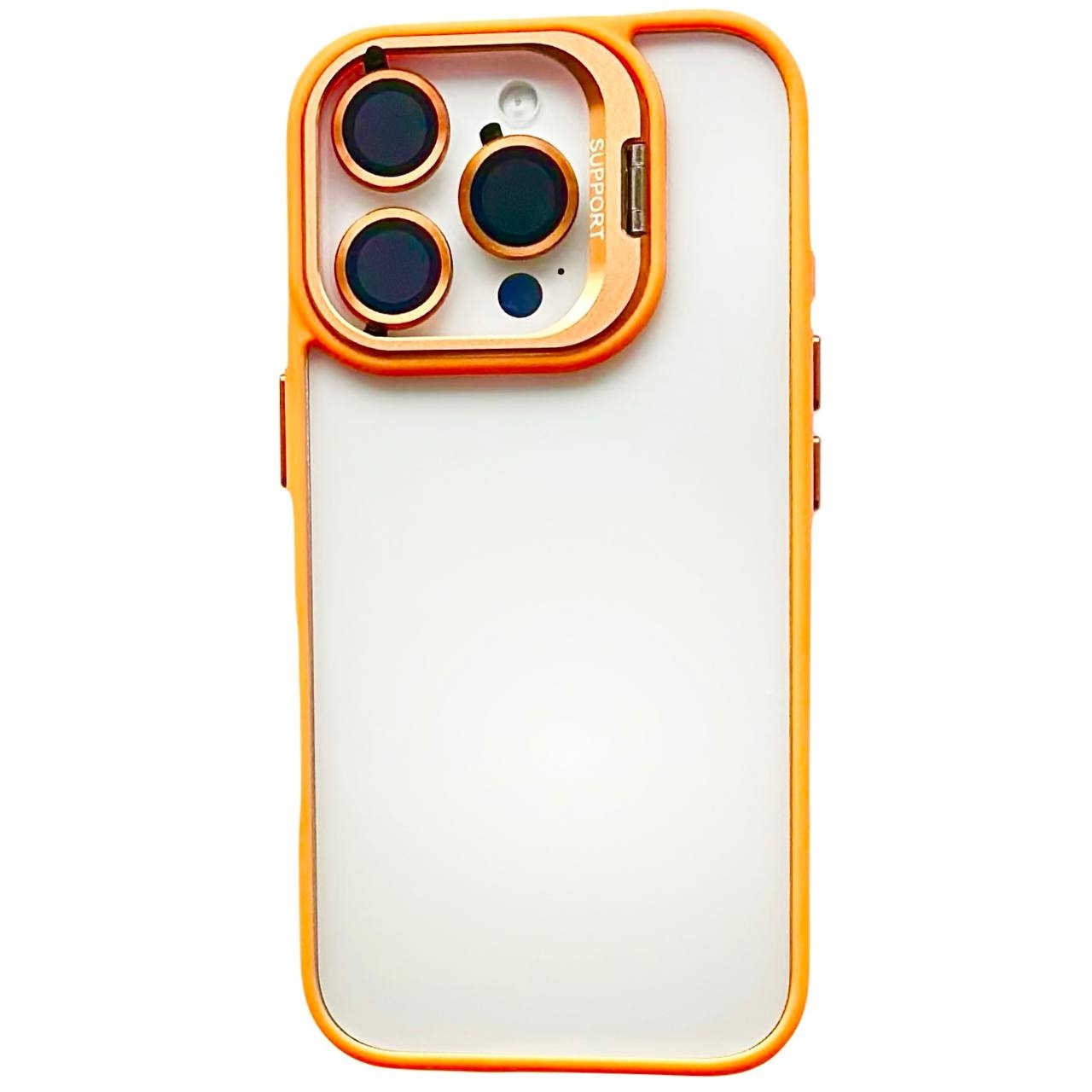 Crystal Case + Lens Set iPhone 16 Pro Orange - 1