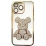 TPU BearBrick Diamond iPhone 14 Pro Max Gold