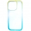 Gradient Crystal Case iPhone 12/12 Pro Yellow/Mint