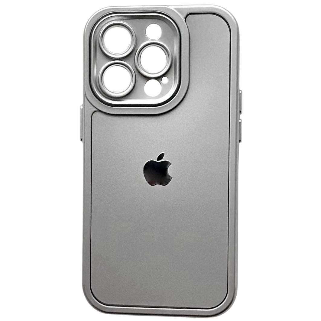 Matte Silicone Logo iPhone 13 Pro Silver - 1