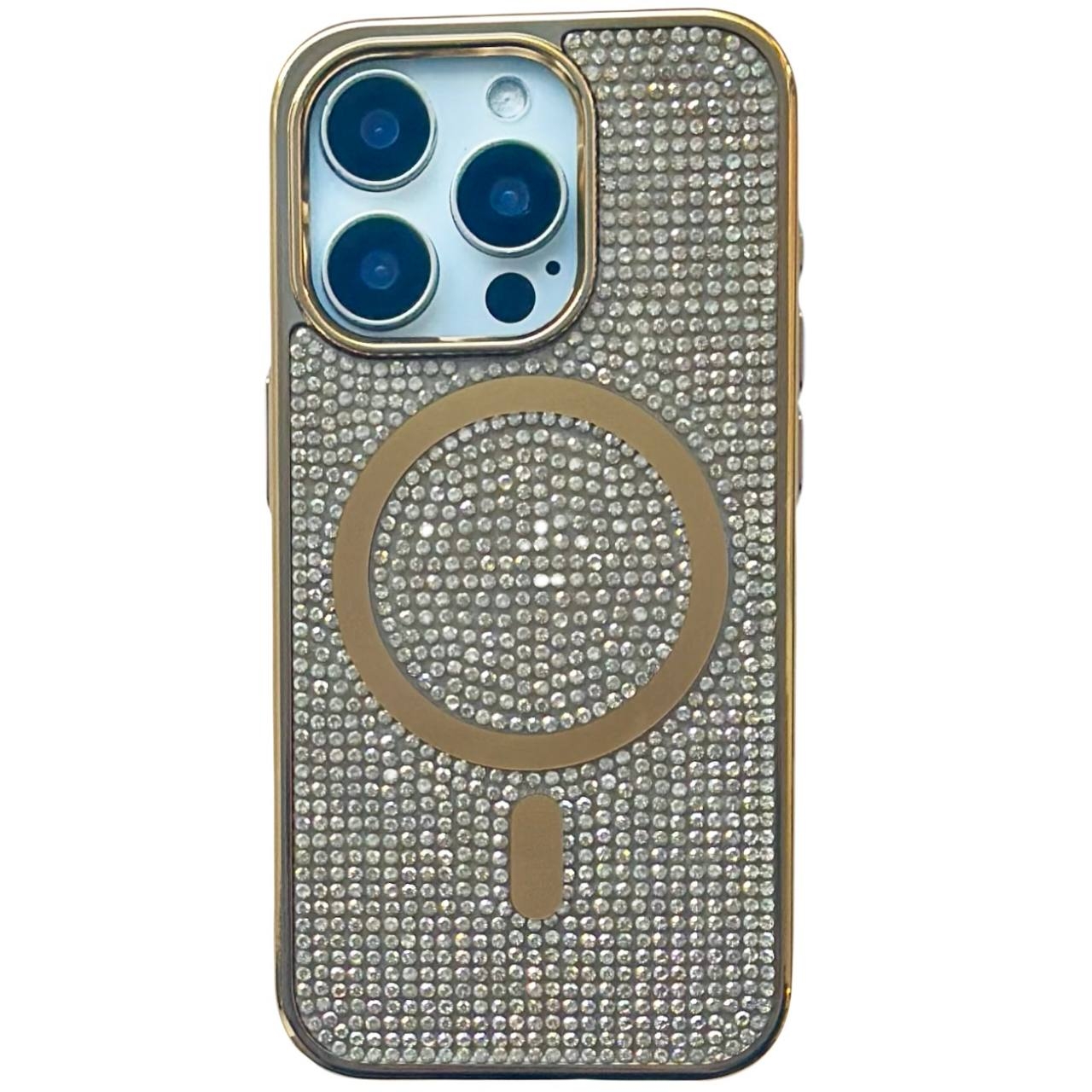 TPU Diamonds MagSafe iPhone 14 Pro Gold - 1