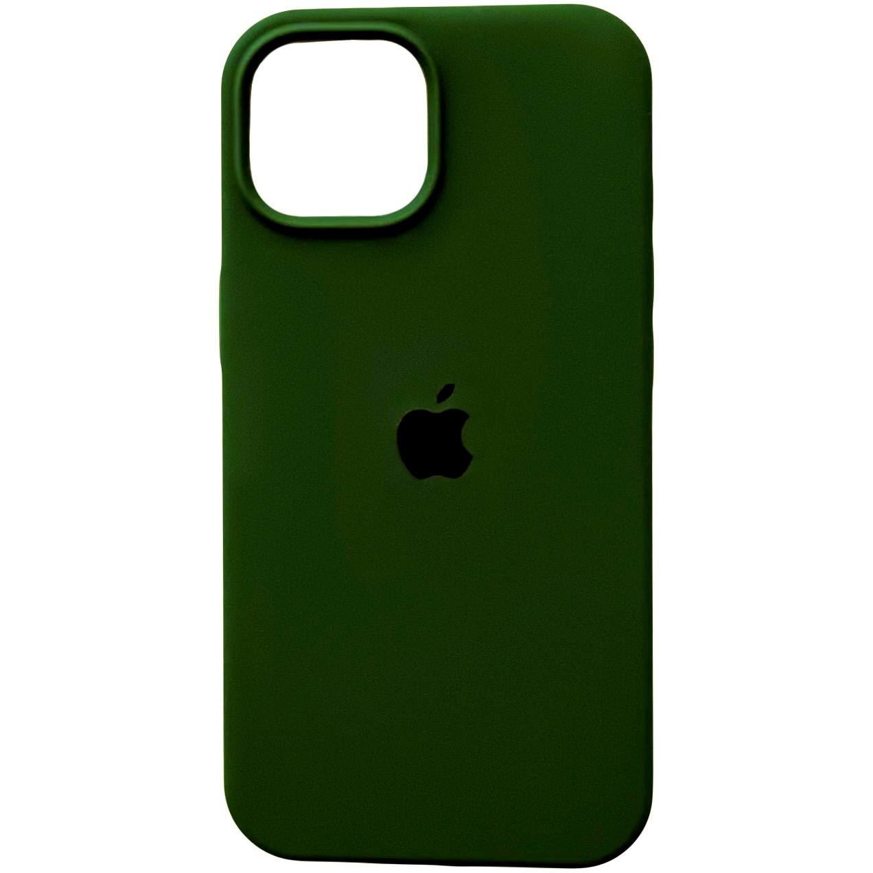 Silicone Case Full iPhone 13 Pro Dark Green - 1