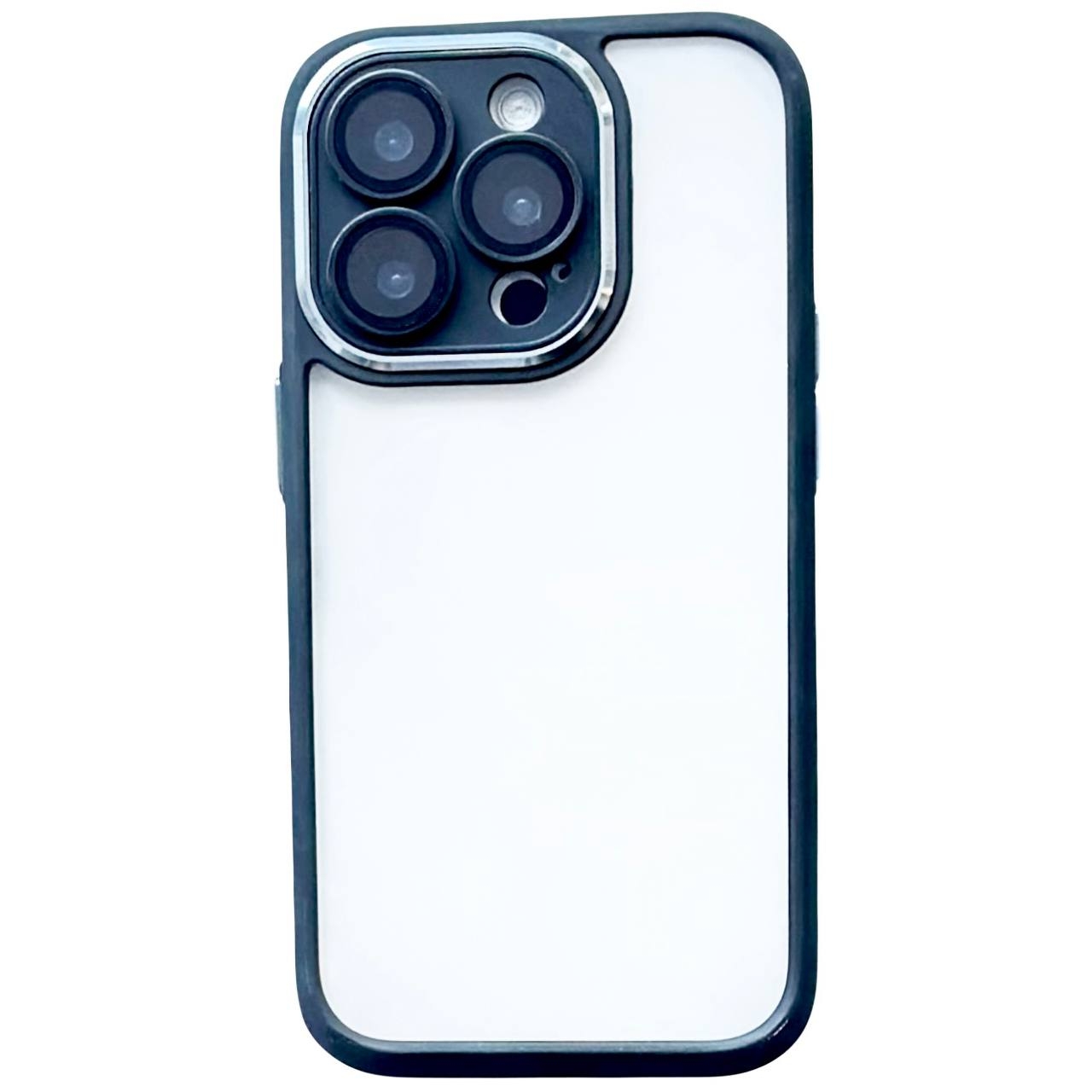 Color Case Glass Camera iPhone 12 Pro Max Black - 1