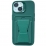 Leather Card Set iPhone 15 Forest Green