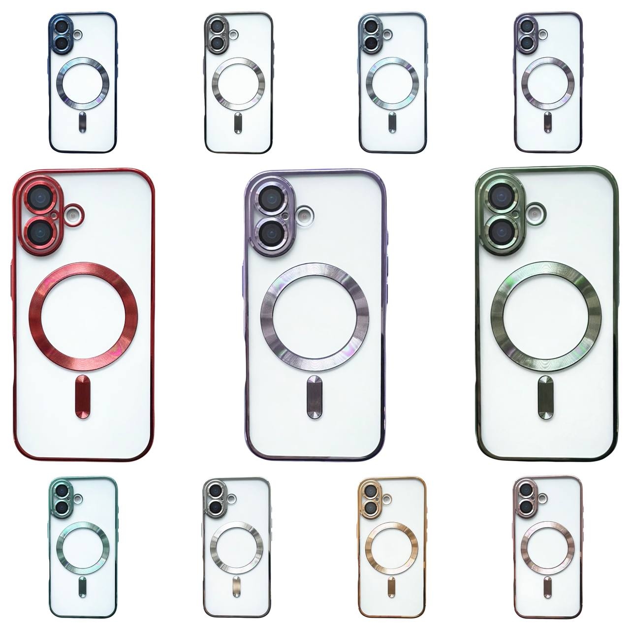 TPU Shining with MagSafe iPhone 17 Red - 2