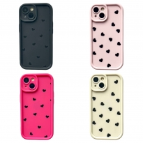 TPU Hearts Mini iPhone 14 Black