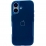 Glossy Glass Logo iPhone 16 Midnight Blue