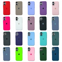 Silicone Case Metal Frame iPhone 16 Red (14)