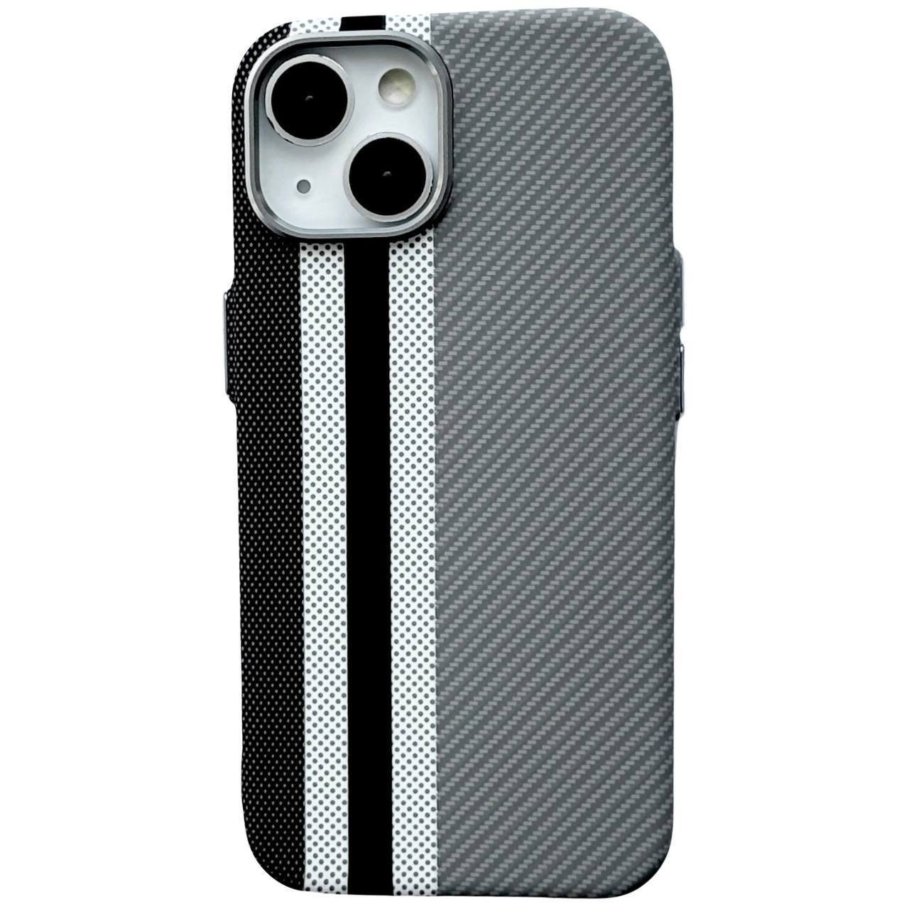 Carbon Pattern Magsafe iPhone 13 Gray - 1