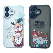 Christmas Glass Camera iPhone 16 Black