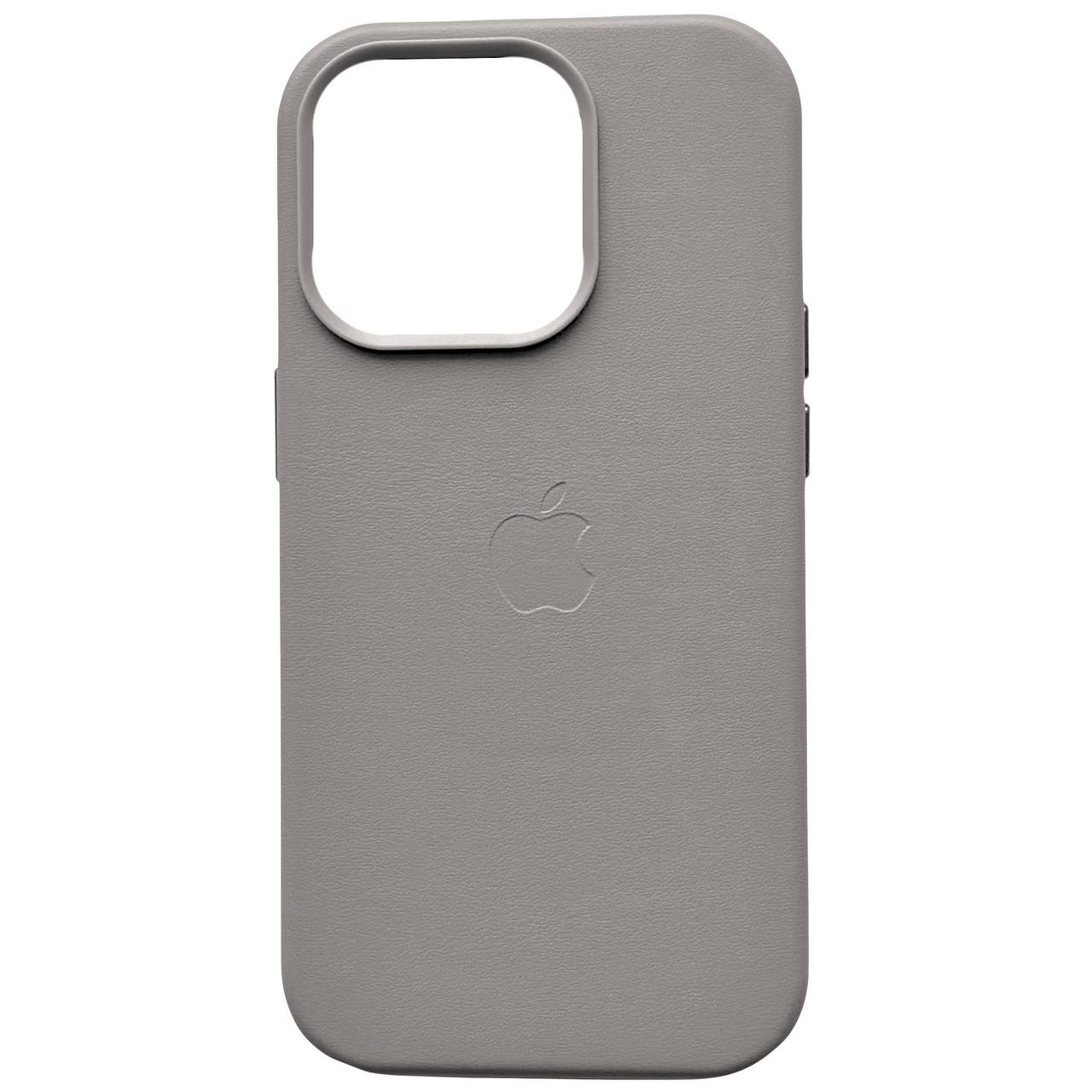Leather Case (MagSafe) iPhone 12 Pro Max Light Gray - 3