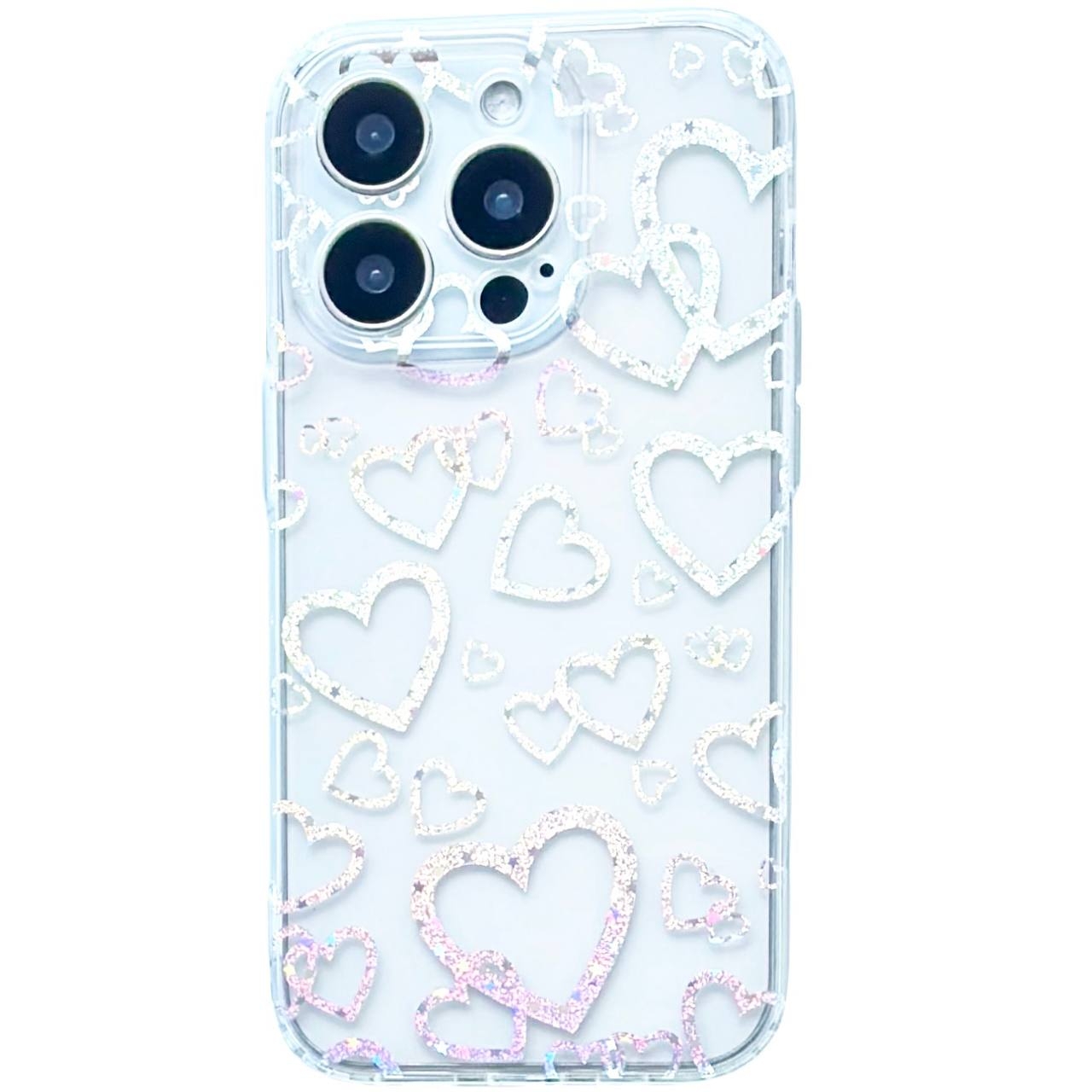 Laser TPU iPhone 13 Pro Hearts - 1