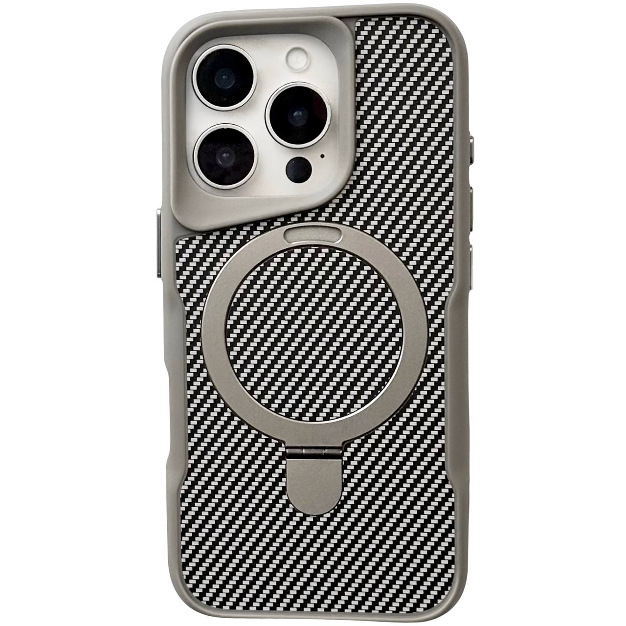 Carbon Holder Magsafe iPhone 16 Pro Max Gray - 1