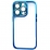 Color Case Glass Diamond Camera iPhone 12 Blue