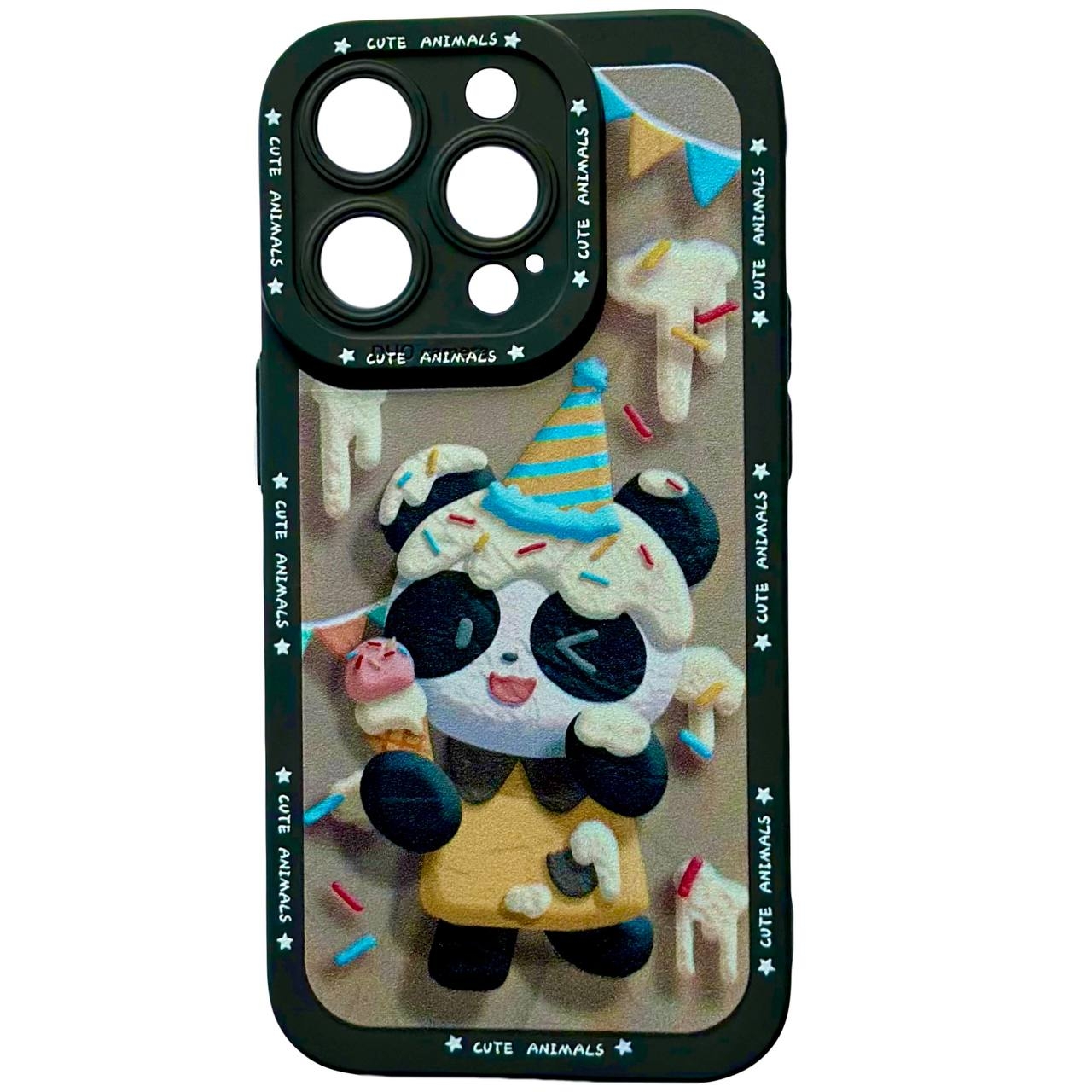 Cute Animals iPhone 14 Pro Black - 1