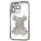 TPU BearBrick Diamond iPhone 13 Pro Silver