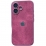 Textile Case Glass Camera iPhone 16 Pink