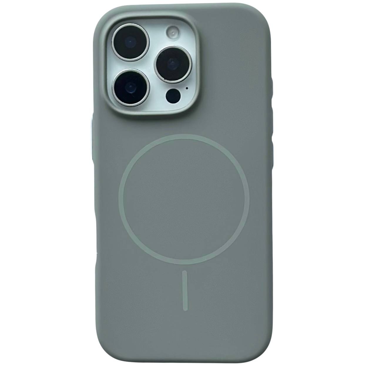 Silicone Case Slim Magsafe iPhone 11 Titanium - 1