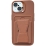 Leather Card Set iPhone 15 Saddle Brown
