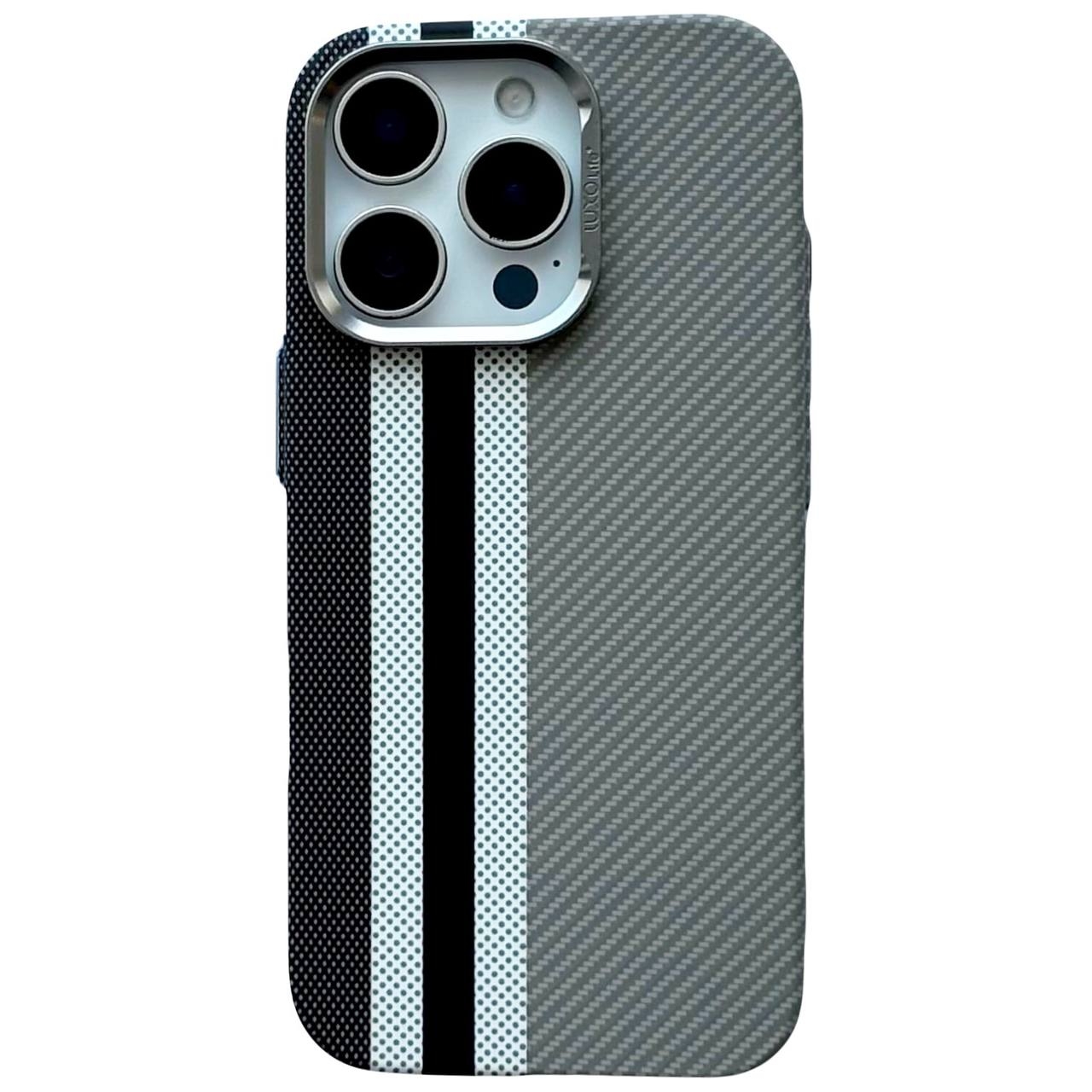 Carbon Pattern Magsafe iPhone 15 Pro Gray - 1