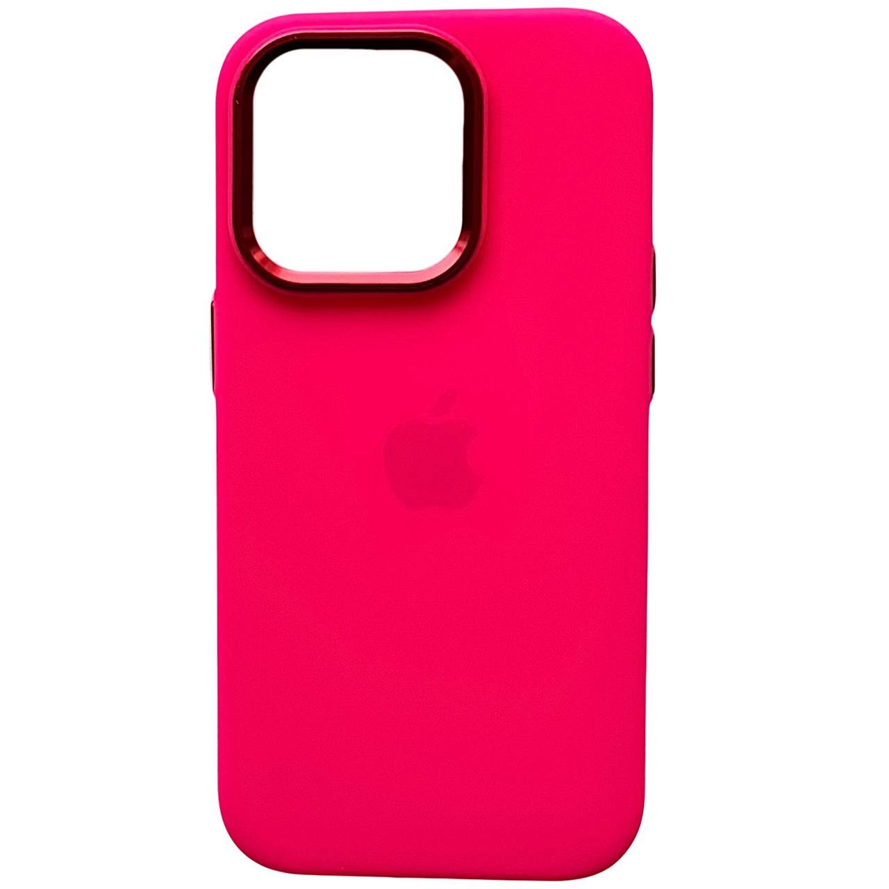 Silicone Case Metal Frame iPhone 16 Pro Rose (48) - 3