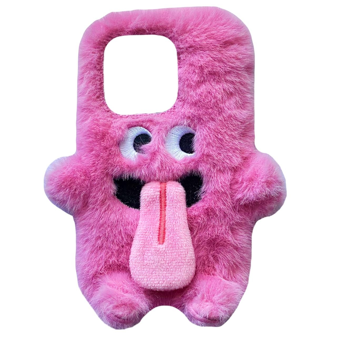 TPU Fur Tongue iPhone 13 Pink - 1