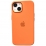 Silicone Case Metal Frame iPhone 14 Plus Orange (13)