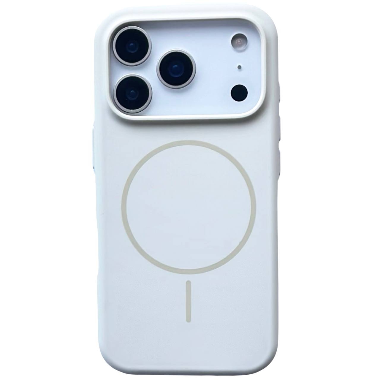 Silicone Case Slim Magsafe iPhone 17 Pro Antique White - 1