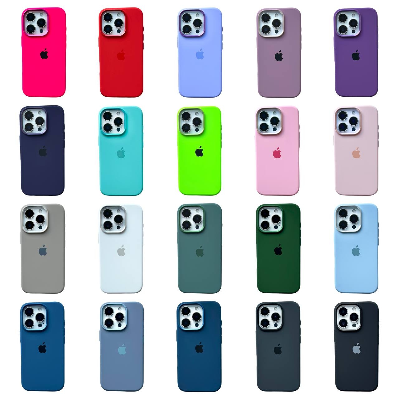 Silicone Case Metal Frame iPhone 12 Pro Max White (9) - 3