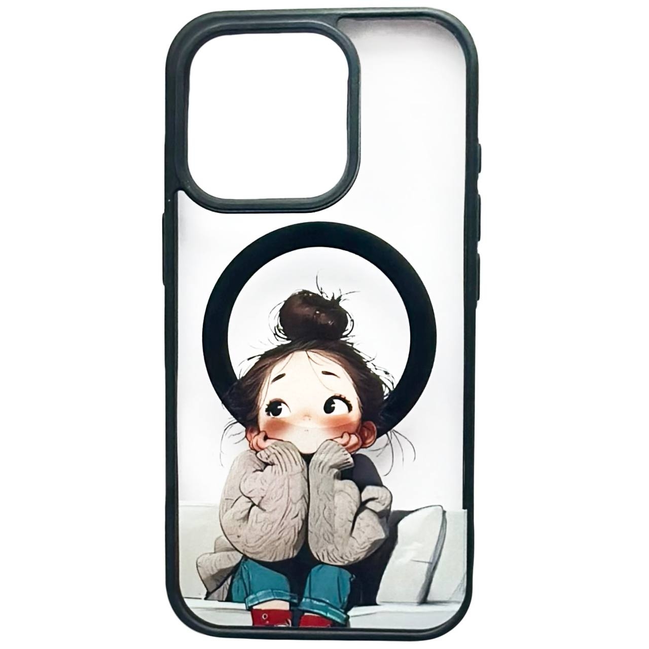 Crystal Case MagSafe iPhone 15 Pro Max Girl Big - 3