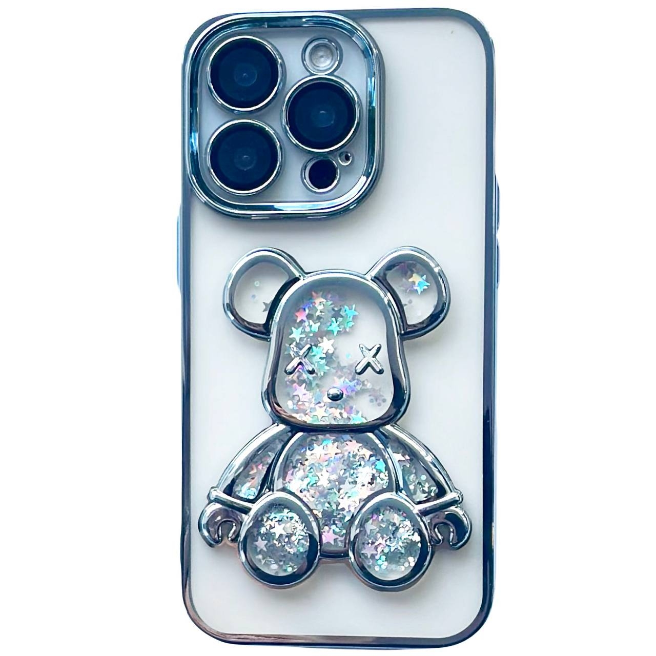 TPU BearBrick Liquid iPhone 14 Pro Max Blue - 1