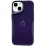 Glossy Glass Logo iPhone 15 Plus Deep Purple