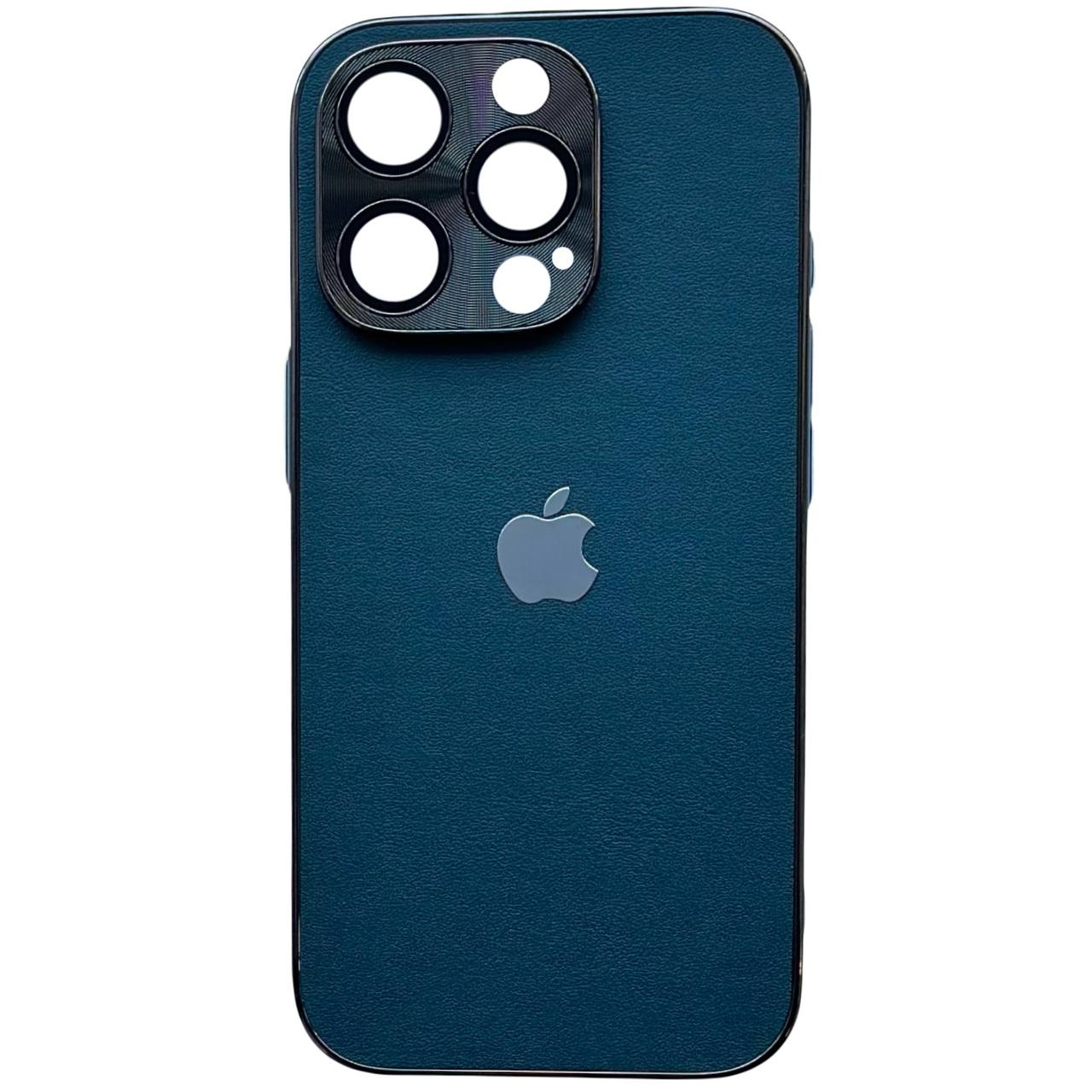 Leather Logo Case iPhone 15 Pro Max Pacific Green - 1