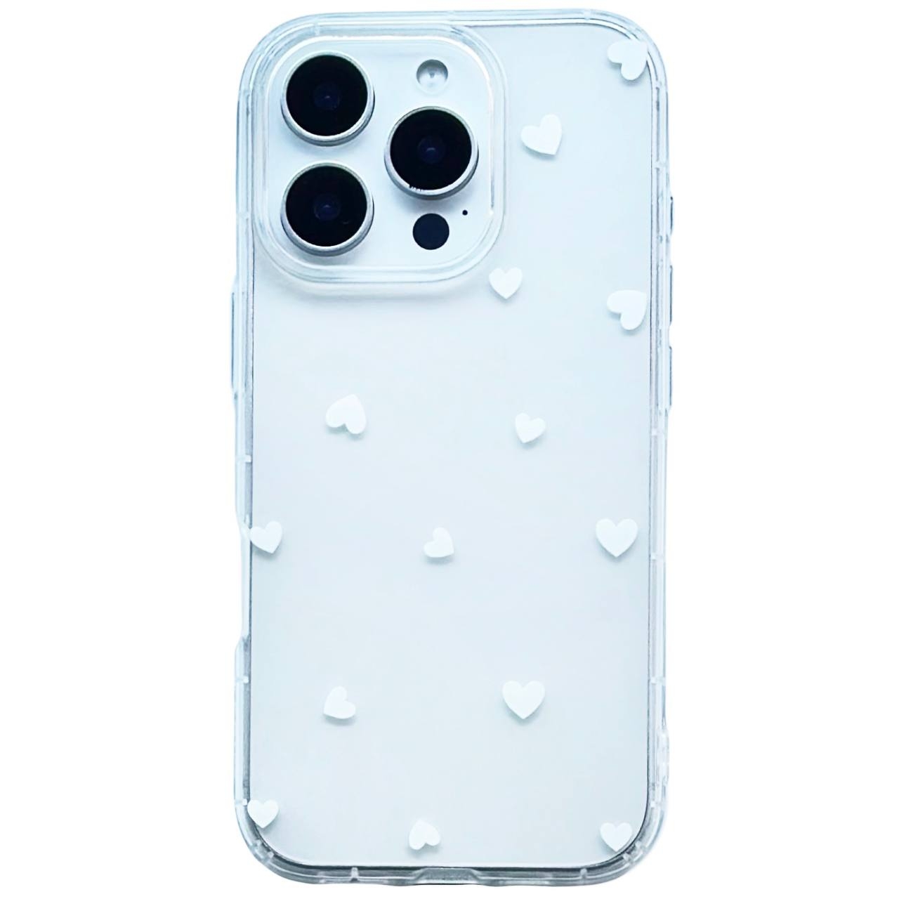 TPU Transparent Hearts iPhone 7 Plus/8 Plus White - 1