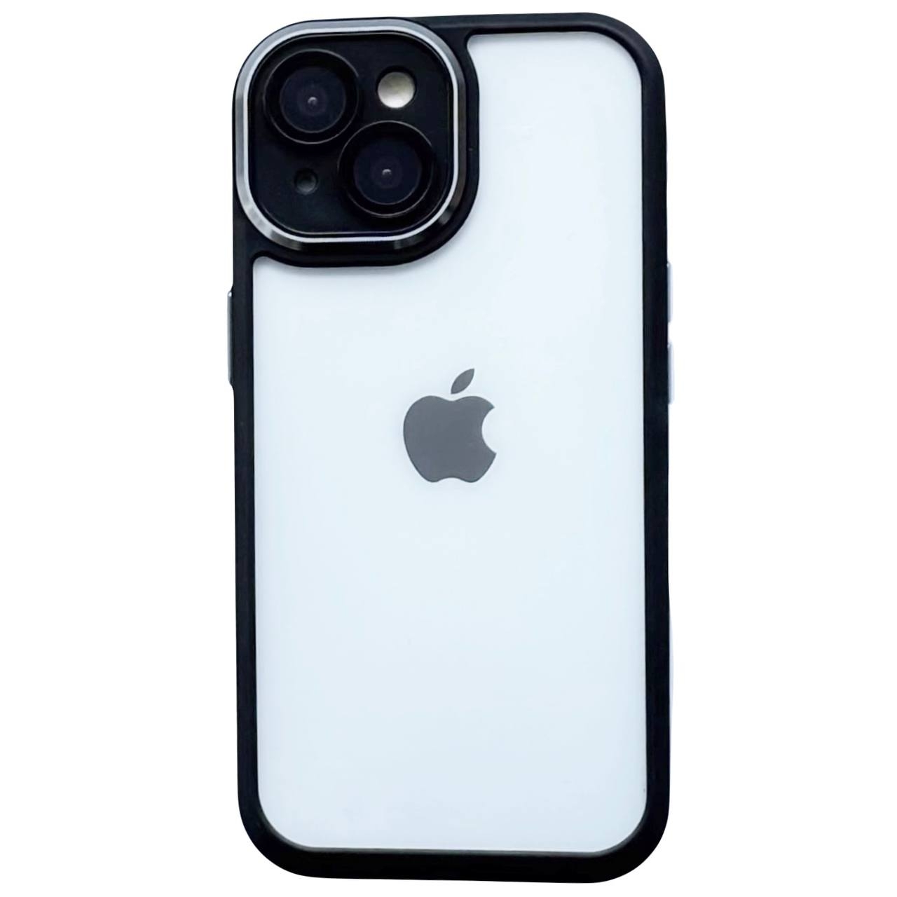 Color Case Glass Camera iPhone 15 Plus Black - 1