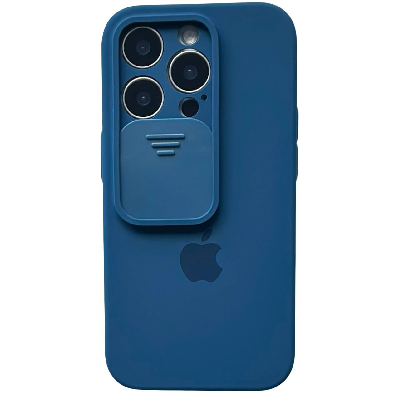 Silicone Case TPU Camera iPhone 12 Pro Blue Cobalt - 1