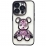 TPU BearBrick Liquid iPhone 15 Pro Max Deep Purple