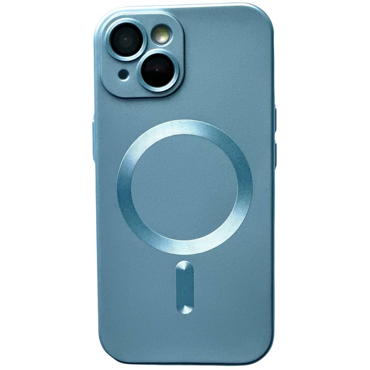 Matte Silicone with MagSafe iPhone 13 Blue - 1