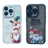 Christmas Glass Camera iPhone 15 Pro Max White
