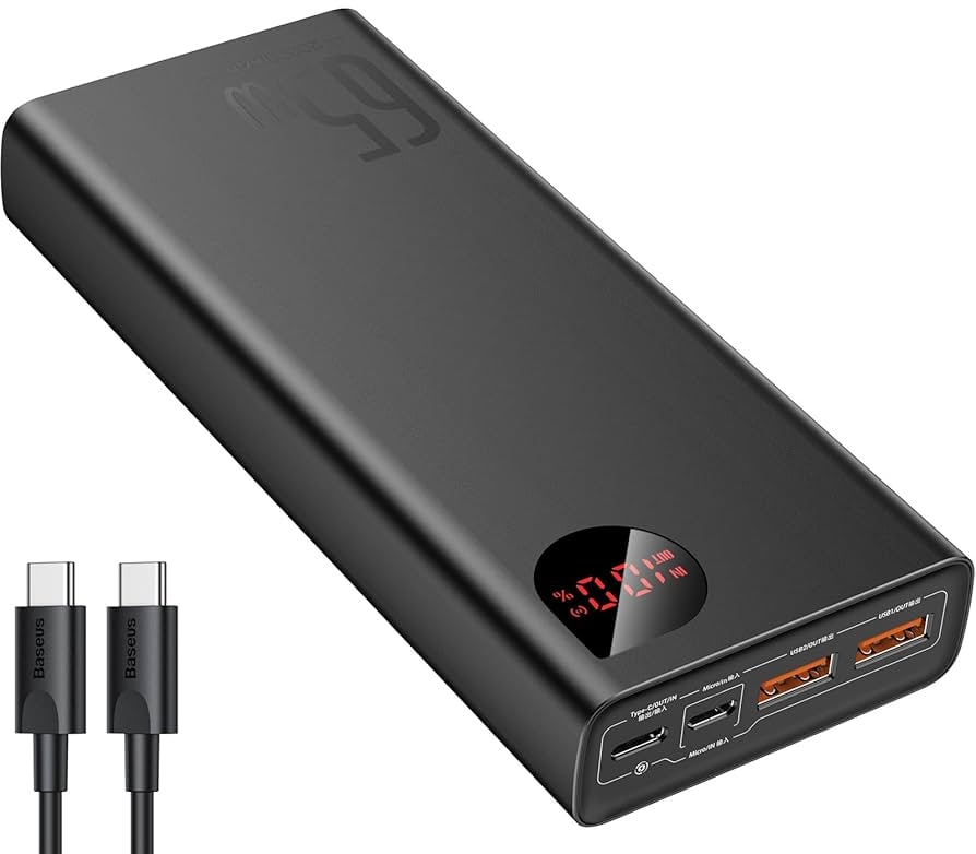 Baseus PowerBank Adaman Metal 20000mAh 65W Black - 3