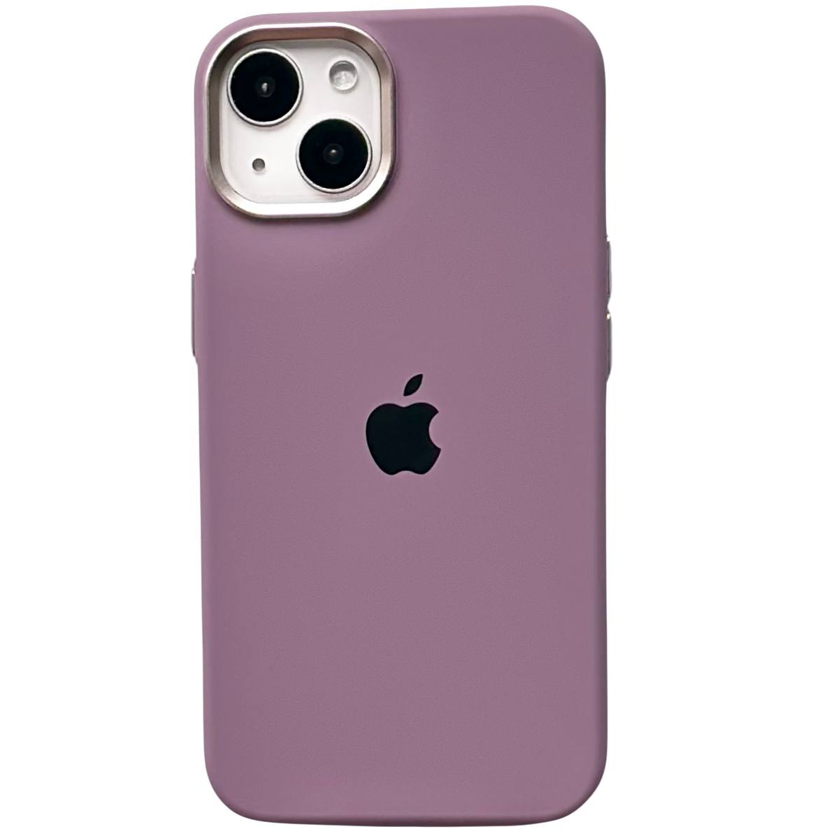 Silicone Case Metal Frame iPhone 13 Blueberry (68) - 1