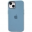 Silicone Case Metal Frame iPhone 14 Plus Far Blue (80)